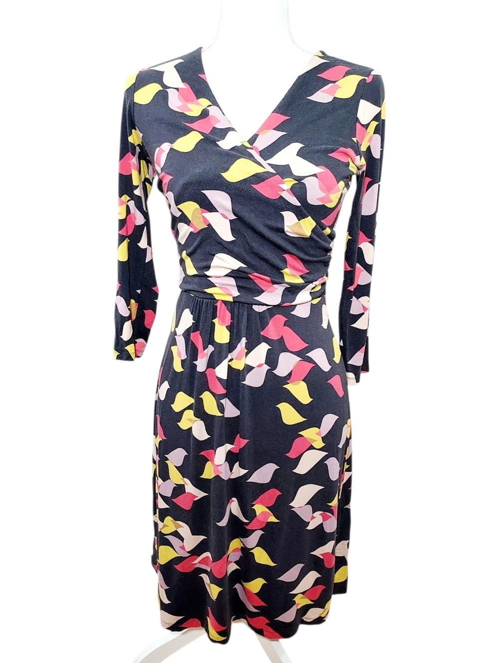 Boden Elena Bird Faux Wrap Dress 6